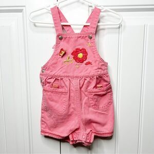 Vintage Carters The Tiny Seed Eric Carle Pink Overalls Girls 12-18 months Rare
